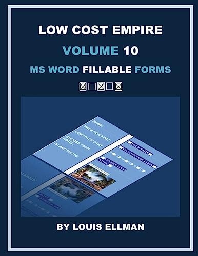 Low Cost Empire Volume 10 MS Word Fillable Forms