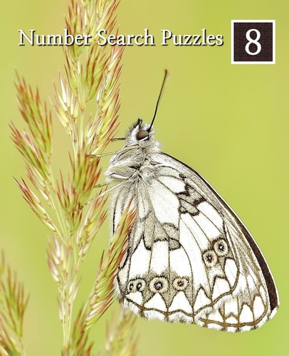 Number Search Puzzles 8 100 Elegant Puzzles in Large Print