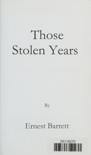 Those Stolen Years