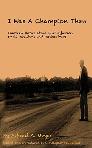 I Was A Champion Then Fourteen Stories about Quiet Injustice, Small Rebellions and Restless Hope