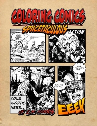 Coloring Comics - Spacetaculous A Spacetaculous Coloring Comics Adventure