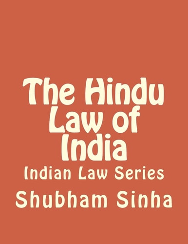 The Hindu Law of India Indian Law Series