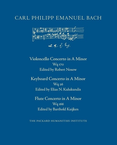 Concerto in a Minor, Wq 170, 26, 166