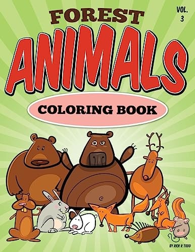 Forest Animal Coloring Book All Ages Coloring Books