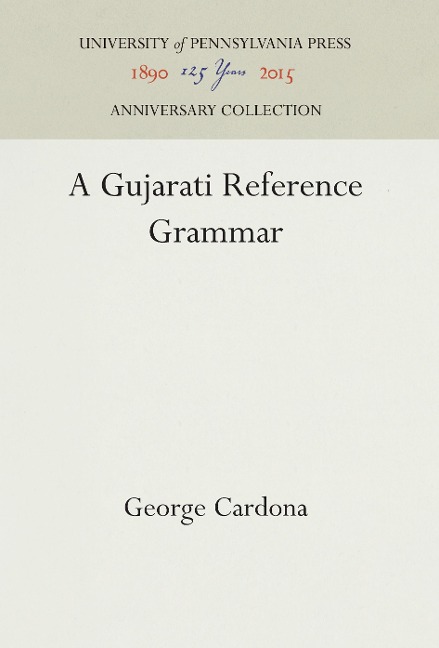 A Gujarati Reference Grammar