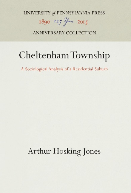 Cheltenham Township: A Sociological Analysis of a Residential Suburb