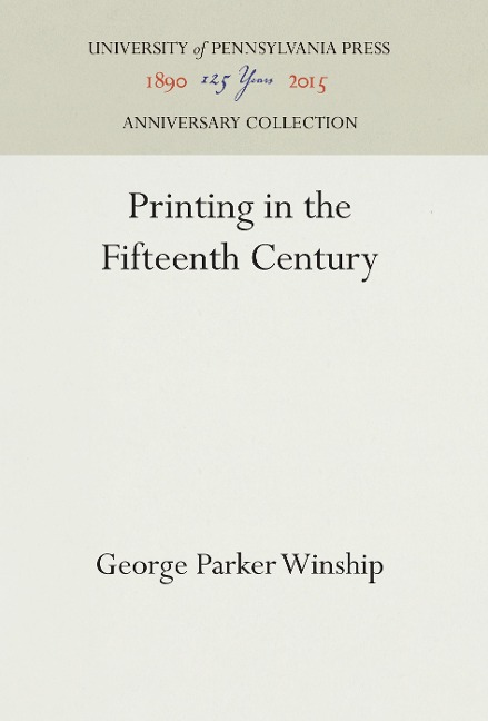 Printing in the Fifteenth Century