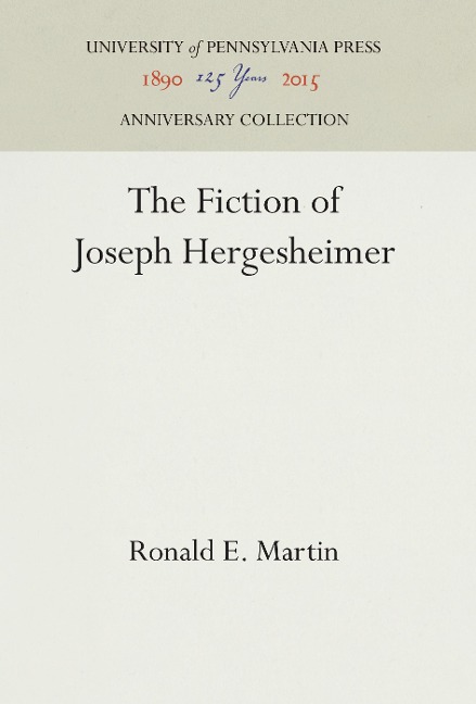 The Fiction of Joseph Hergesheimer