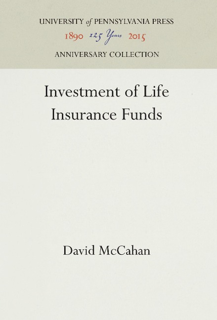 Investment of Life Insurance Funds