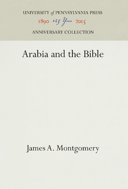Arabia and the Bible