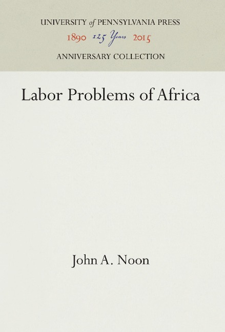 Labor Problems of Africa