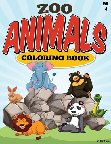 Zoo Animals Coloring Book Animals All Ages Coloring Books