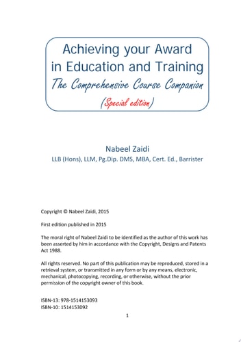 Achieving your Award in Education and Training (AET): The Comprehensive Course Companion Special Edition