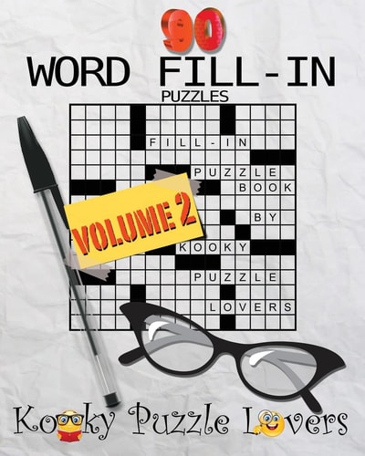 Word Fill-In Puzzle Book, 90 Puzzles Volume 2