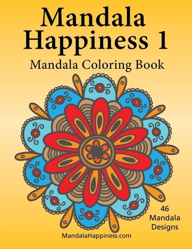 Mandala Happiness 1, Mandala Coloring Book