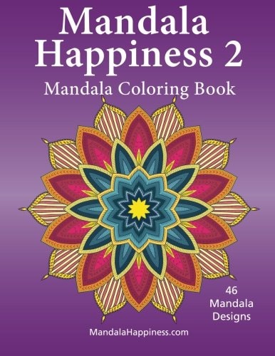 Mandala Happiness 2, Mandala Coloring Book