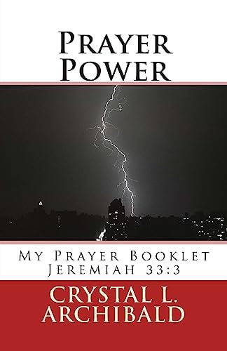 Prayer Power My Prayer Booklet Jeremiah 33:3