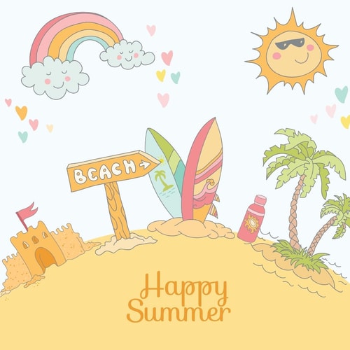 Happy Summer Vacation Memory Book
