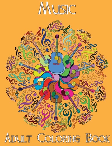 Adult Coloring Books Music