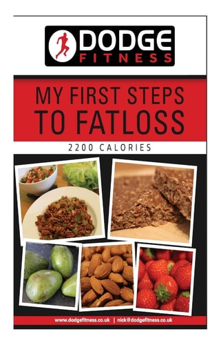 My First Steps To Fatloss 2200 Calories