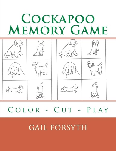 Cockapoo Memory Game Color - Cut - Play
