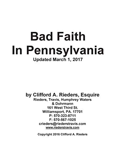 Bad Faith in Pennsylvania