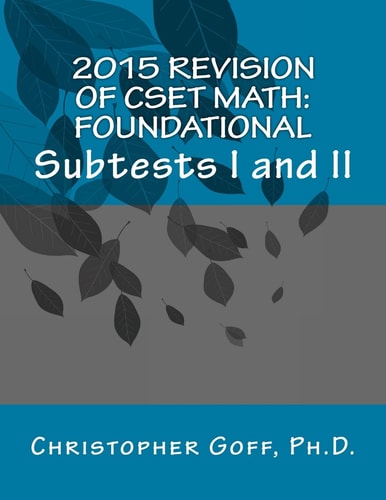 2015 Revision of CSET Math Foundational