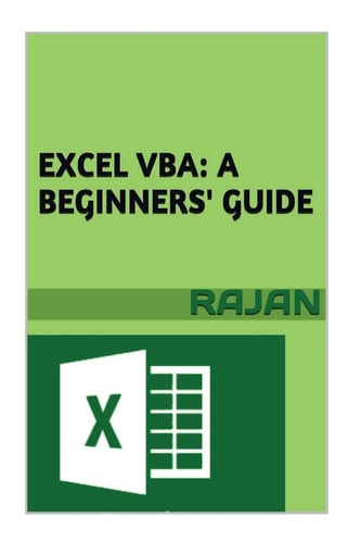 Excel VBA A Beginners' Guide
