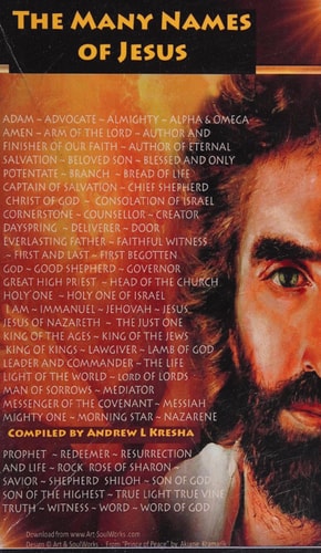 The Many Names of Jesus A Prayer Book in Praise of His Name