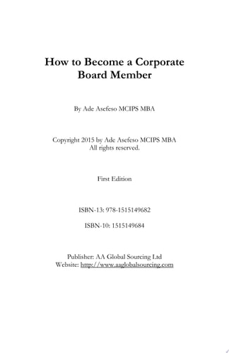 How to Become a Corporate Board Member