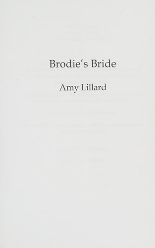 Brodie's Bride A Romantic Comedy