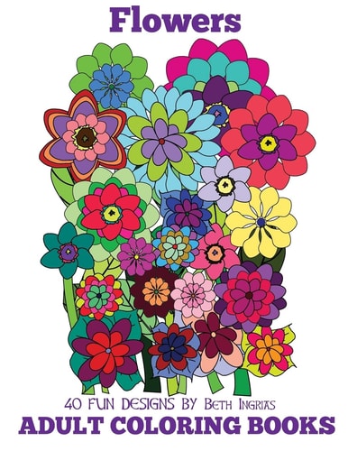 Adult Coloring Books Flowers