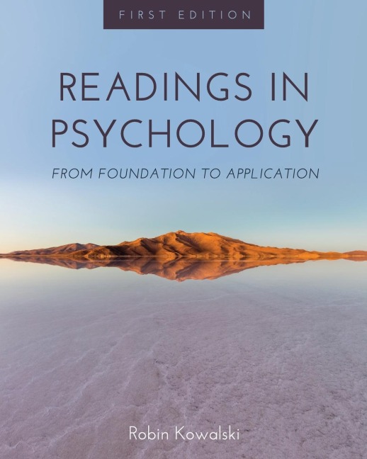 Readings in Psychology: From Foundation to Application