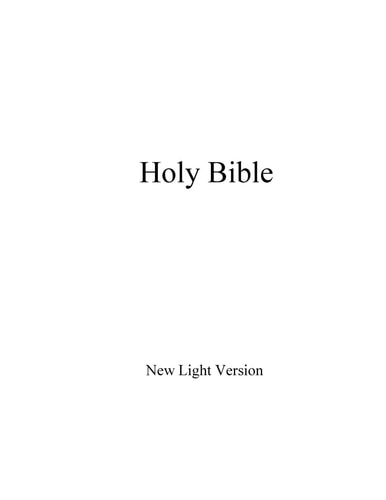 Holy Bible New Light Version