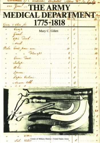 The Army Medical Department 1775-1818