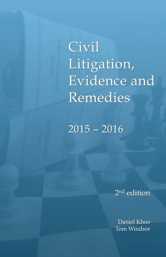 Civil Litigation, Evidence and Remedies 2015 - 2016