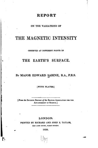 Report on the Variations of the Magnetic Intensity Observed at Different Points of the Earth's Surface