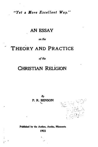 An Essay on the Theory and Practice of the Christian Religion