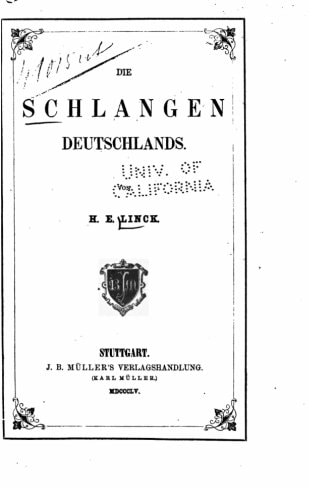 Die Schlangen Deutschlands