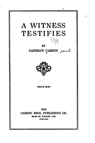 A Witness Testifies