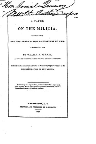 A Paper on the Militia