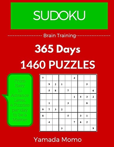 Sudoku: Brain Training 365 Days 365 Days 1,460 Puzzle (Play It, Feel It Everyday)