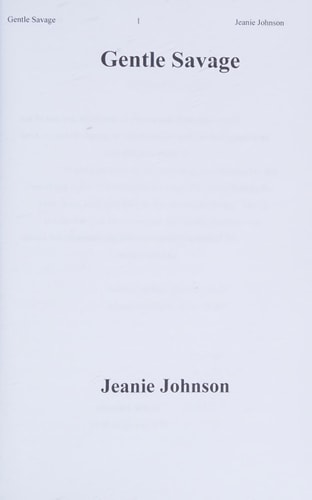 Gentle Savage Historical Romance