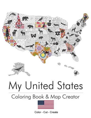 My United States Coloring Book and Map Creator