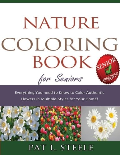 Nature Coloring Book For Seniors