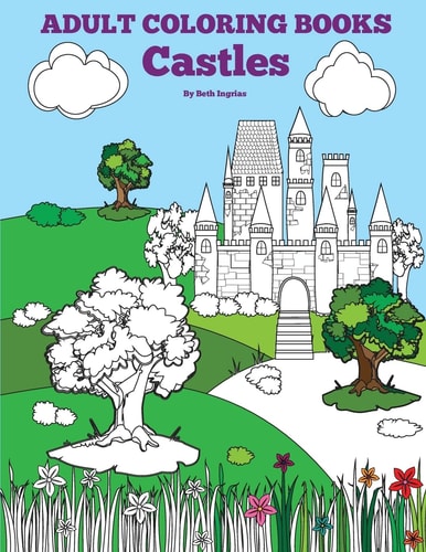 Adult Coloring Books Castles