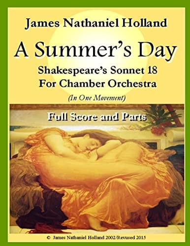 A Summers Day for Chamber Orchestra Full Score and Parts
