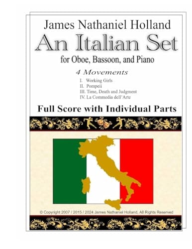 An Italian Set for Oboe Bassoon and Piano Full Score and Parts Included