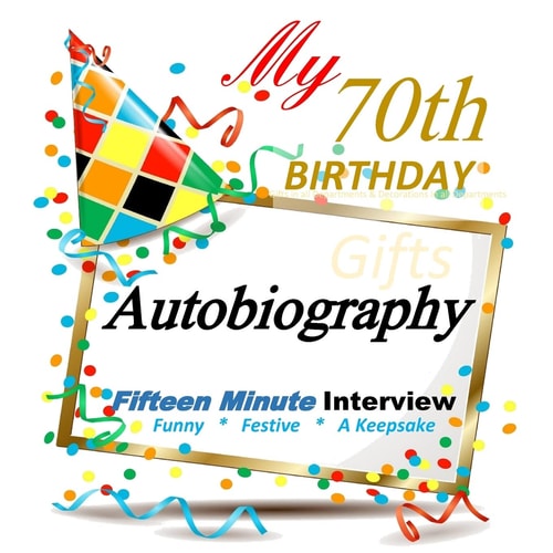 70th Birthday Gifts in All Departments Fifteen Minute Autobiography, 70th Birthday in All Departments, 70th Birthday Cards in All Departments