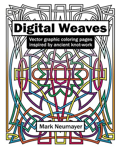 Digital Weaves Vector Graphic Coloring Pages Inspired by Ancient Knot-Work